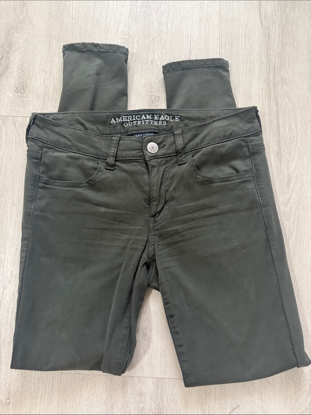 American Eagle Outfitters Army Green Women's Jeggin